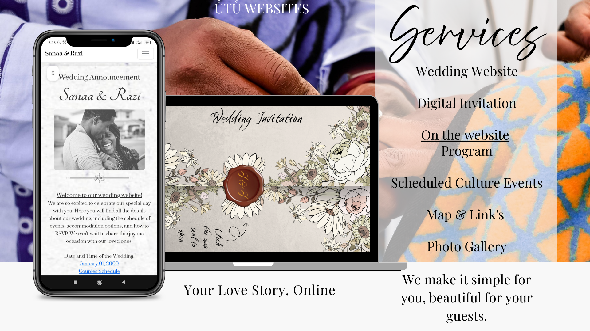 UTU Website Wedding Portfolio